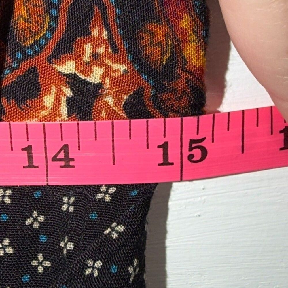 Vintage 90s Maxi Dress Size 4 Boho Paisley Floral Grunge E.D. Michaels Petite - Picture 10 of 12